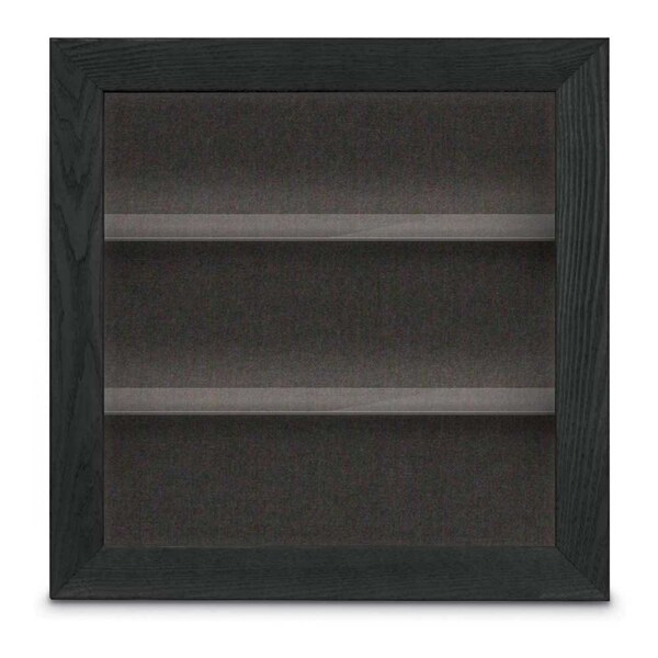 Outdoor Enclosed Combo Board, 42"x32", Black Frame/Blue & Rubber